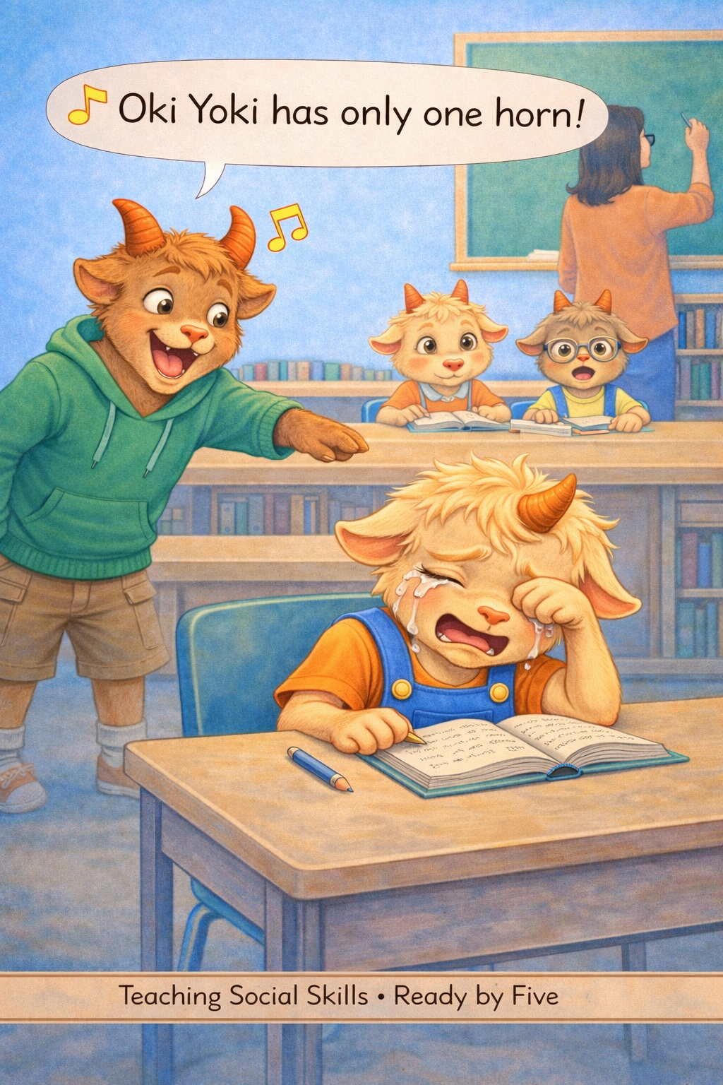 Oki Yoki Meets Billy the Bully Goat